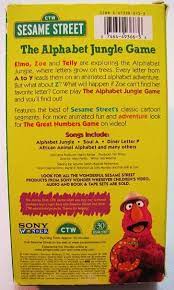 Sesame street the alphabet jungle game vhs video in dvds & movies, vhs tapes. Sesame Street The Alphabet Jungle Game Vhs Video On Popscreen