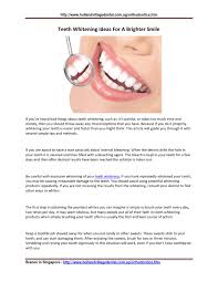 How to use proper brushing technique with braces. Teeth Whitening Ideas For A Brighter Smile By Darrindevaughn Issuu