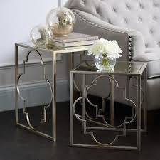 Silver Quatrefoil Nesting Tables Set Of 2 Living Room Sets Furniture Cheap Living Room Sets Living Room Table Sets