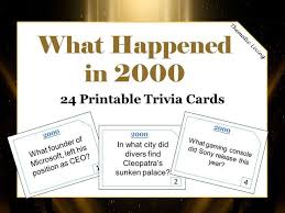 Only true fans will be able to answer all 50 halloween trivia questions correctly. 21st Anniversary 2000 Trivia Cards Wedding Games Etsy Trivia Trivia Questions Card Games