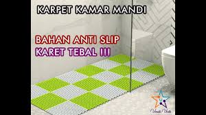 Karpet karet ini sangat cocok dijadikan sebagai keset di kamar mandi, tempat wudhu di musholla dan masjid, ataupun ketika diaplikasikan di lantai yg basah seperti dekat kolam renang. Karpet Kamar Mandi Anti Slip Youtube