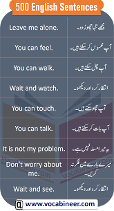 English Sentences With Urdu In 2020 English Vocabulary Words Learn English Words English Phrases Sentences