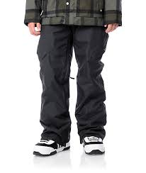 burton shaun white smuggler black 10k snowboard pants zumiez