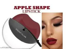 Apple Waterproof Non-Stick Cup Matte Lipstick (Maroon 10 g)