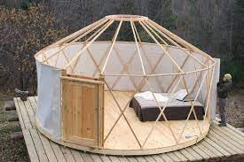 An Adorable 133 Sq Ft Yurt From Canadian Company Yurta Yurt Home Yurt Living Yurt