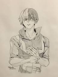 Todoroki Shouto From Bnha My Arts Anime Art