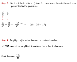 Find a common denominator by multiplying the two denominators together. Subtracting Fractions With Unlike Denominators