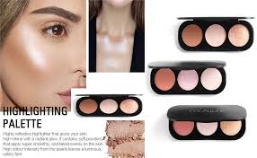 Highlighting is the next step. Amazon Com Highlighters Luminizers Spdoo Shimmer Highlighter Bronzer Blush 3 In 1 Makeup Powder Palette Contour Highlight Face For A Shimmer Finish Beauty Personal Care