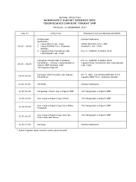 Waktu dan tempat pelaksanaan kegiatan 5. Jadwal Kegiatan Workshop Eraport 2017