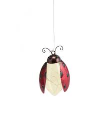 Beautifully bling color,especially under the sunshine,high quality hand painting coat for the ultimate. Metal And Glass Solar Insect Light Ladybug Wind And Weather