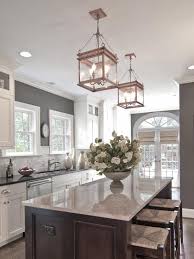 White Cabinet Espresso Island Backsplash And Paint Color Kitchen Inspirations Kitchen Remodel Sweet Home