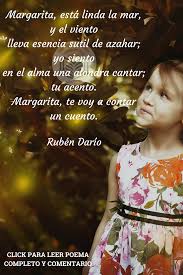 Poema A Margarita Debayle De Ruben Dario Poemas Poesia Poemas Famosos