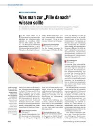 Bestimmte antibiotika, virenhemmende mittel oder mittel gegen. Notfall Kontrazeption Was Man Zur Pille Danach Wissen Sollte
