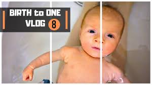 Newborn Baby Bath Time