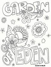 Leaves for top cut out, assemble, and draw on seeds activity two: Adam And Eve Religious Doodles