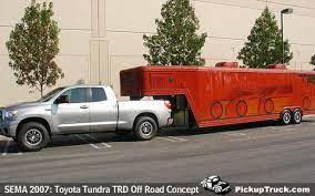While the overall weight of the item you're towing will apply to this measurement, the weight of any necessary hitches or installed equipment should also be taken into account. Toyota Tundra Trd Picture 4 Reviews News Specs Buy Car