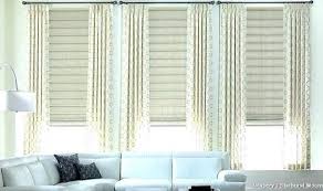 Each panel will sit on a track; Living Room 3 Panel Window Curtains Annqe