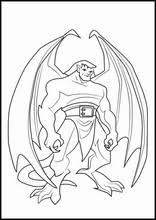 He is very tall and big, he only has one eye and cannot speak at all. Gargoyles Coloring Pages L0