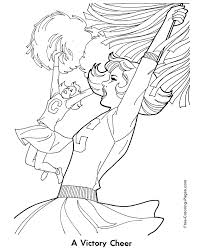 Animals, barbie, cartoons, plants, disney, education, lol surprise, mandalas, marvel coloring pages. Free Victory Cheer Cheerleader Coloring Page