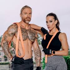 Undersun Fitness Pull Up Assistance Heavy Duty Workout Bands Set Of 5 For Stretching Mobility Warm Up Recovery Powerlifting Home Fitness Exercise With Ta2 Build Program Door Anchor Carry Bag