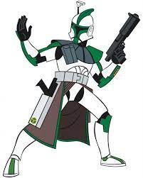 A Green Marked Arc Captain With One Of His Duel Dc 17 Blaster Pistols Unholstered As He Leads His Troo Star Wars Images Star Wars Background Star Wars Drawings
