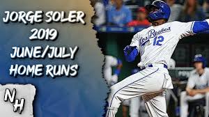 Kansas city royals (majors) born: Jorge Soler 2019 June July Home Runs Youtube