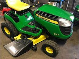 How To Operate A John Deere E140 Lawn Tractor Youtube