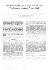 10 critical issues in malaysia education. Pdf Effectiveness Of Using An Interactive Media In Teaching And Learning A Case Study