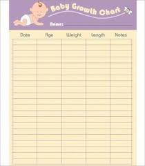21 Baby Growth Chart Templates Free Word Pdf Excel Formats