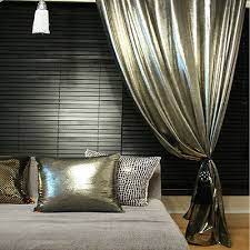 Handmade Stunning Silver Metallic Glamorous Single Curtain Drapery Made To Order Curtains Drapery Panels Kids Curtains