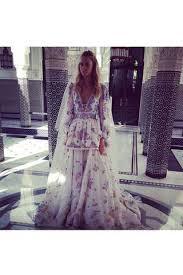 Stars Poppy Delevingne Tragt Pucci Bei Hochzeits Zeremonie In Marrakesch Amazing Wedding Dress Second Wedding Dresses Floral Wedding Dress