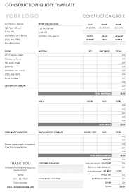 Go online to find the best electricians near you. Free Construction Quote Templates Smartsheet