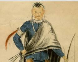 Image of Shawnee village in the 18th century