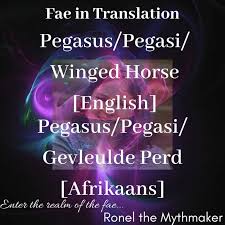 Pin On Origin Of The Fae Pegasus