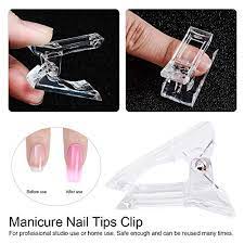 How to use polygel clips. 10 Stucke Nagelspitzen Clip Nagelspitzen Form Clips Nagel Clips Fur Poly Building Clip Poly Gel Schnelle Gebaude Finger Verlangerung Kunststoff Builder Nail Art Diy Manikure Clip Werkzeug Set Amazon De Beauty