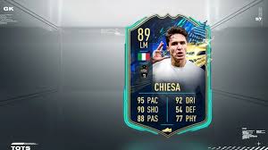 Federico chiesa profile), team pages (e.g. Fifa 21 Tots Federico Chiesa Via Sbc In Fut