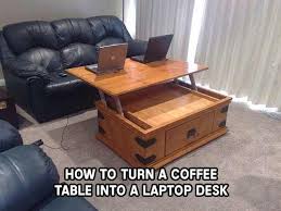 We have been so excited to share this last set of plans with you! How To Turn A Coffee Table Into A Laptop Desk Iseeidoimake