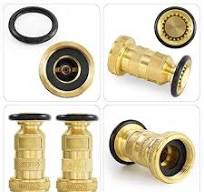 Fire Equipment Adjustable Nozzle QWORK 1-1/2 Inch NST/NH Brass Fire Hose  Nozzle - Adjustable Jet Fog Nozzle 85 GPM 100 PSI 85 Gpm 100 Psi Fire ...