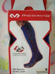 Mcdavid 10k Runner Higher Level Targeted Compression Socks Royal Blue Small