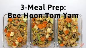 What is mee hoon kueh? 3 Meal Prep Bee Hoon Tom Yam Youtube