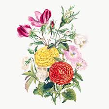 Download Premium Png Of Vintage Flower Bouquet Transparent Png 2098613 In 2020 Flower Illustration Summer Flower Bouquet Digital Flowers