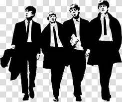 The Beatles Stencil The Beatles Abbey Road Silhouette Business Man Silhouette Transparent Background Png Clip The Beatles Cartoon Silhouette Logo Silhouette