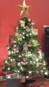 Pokemon Christmas Tree With A Staryu In Place Of A Star Topper Glitter Pokeball Ornaments And Hanging P Christmas Tree Drawing Anime Christmas Geek Christmas