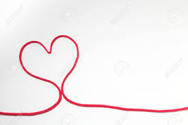 Sign measures 8.5 x 8.5. Red Heart String On White Background Stock Photo Picture And Royalty Free Image Image 52324592