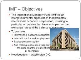 White, a british author and. International Monetary Fund