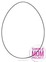 Cut out the shape and use it for coloring, crafts, stencils, and more. Free Printable Egg Template Simple Mom Project