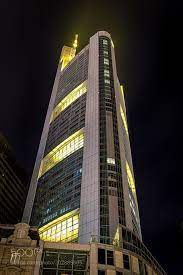 The commerzbank tower in frankfurt germany is the city's tallest building. Commerzbank Tower Night By Oliver53 Future Buildings Tower Building Building Design
