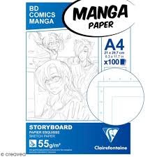 Retrouvez tous les produits promarker au meilleur prix à la fnac. Bloc Papier Manga Paper Storyboard Grille Simple A4 100 Feuilles Papier Dessin Pour Manga Creavea