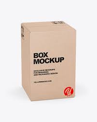 Kraft Box Mockup In Box Mockups On Yellow Images Object Mockups