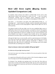 What is the best brand of led grow lights. Best Led Grow Lights 1 Pdf Light Electromagnetic Radiation